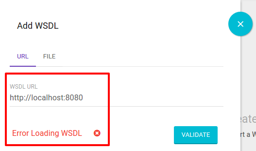 wsdl invalid url