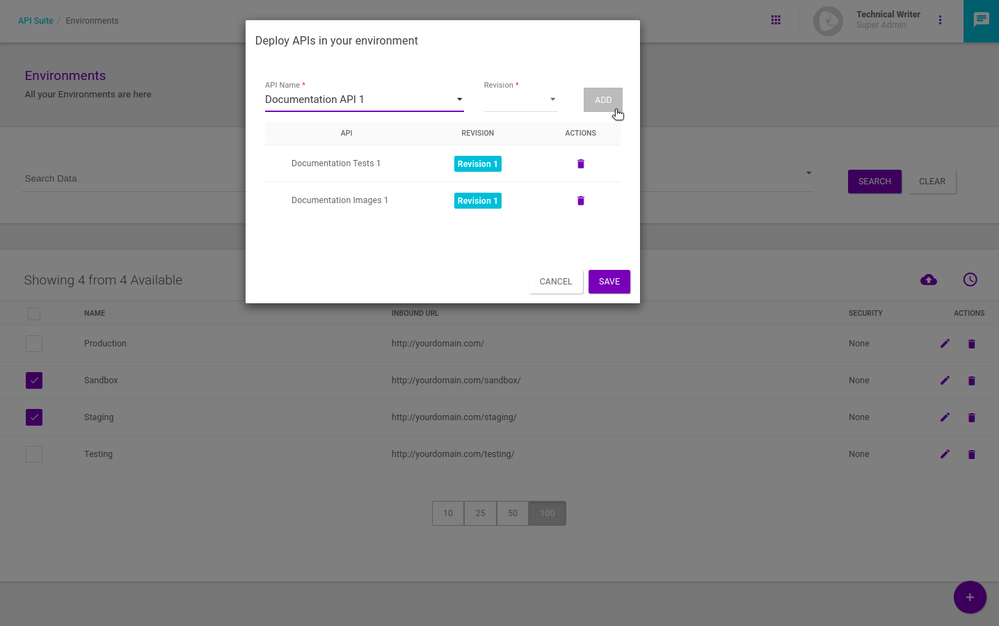 deploy env mass