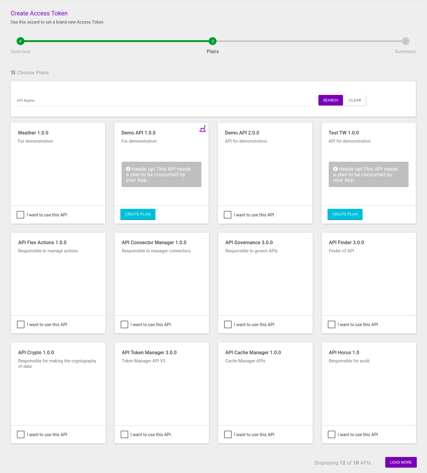 access token create plan