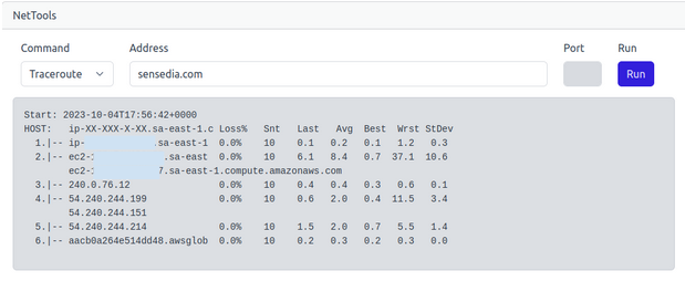 traceroute ex 1