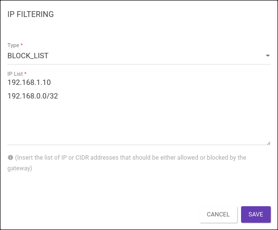 ip filtering