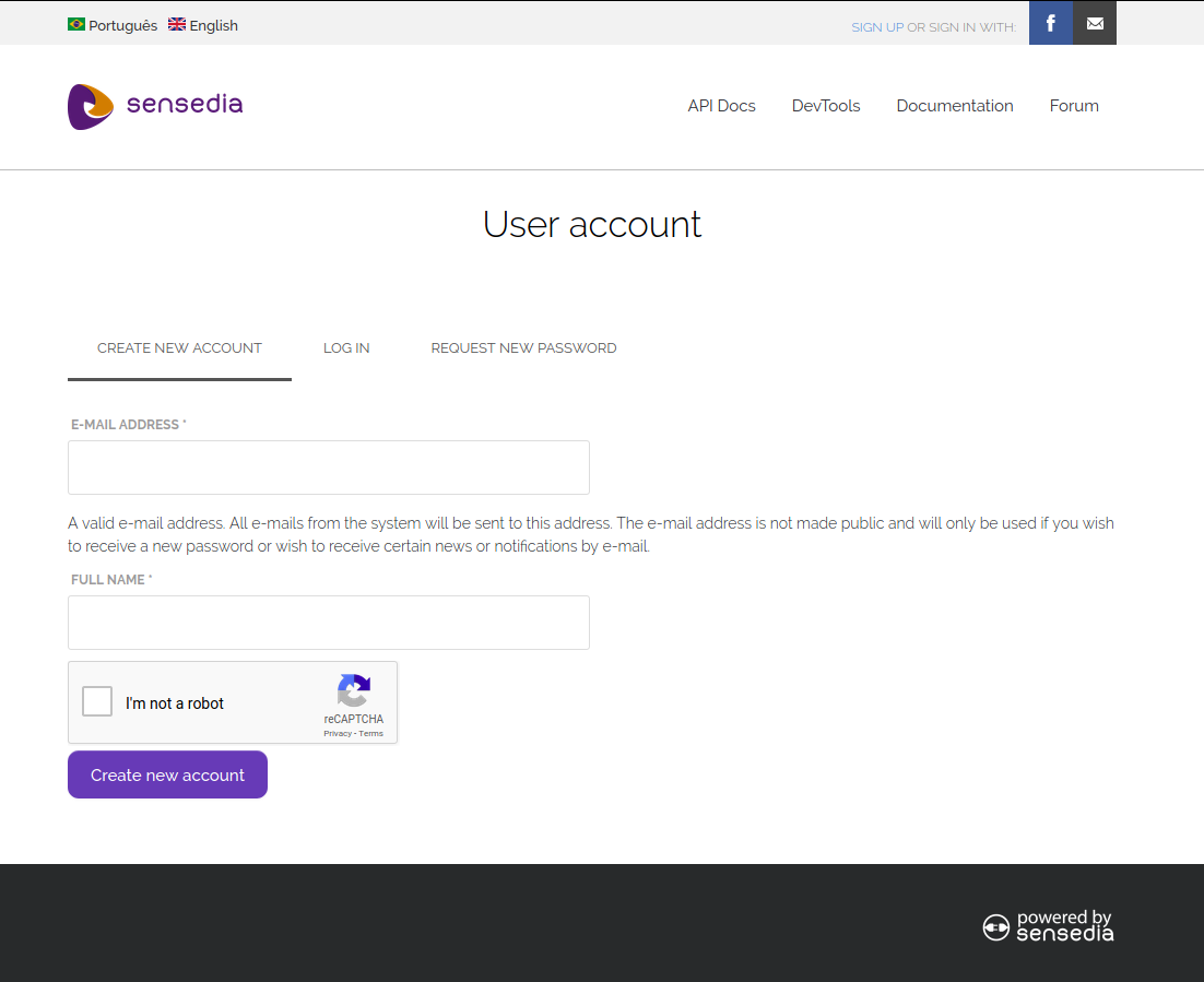 create account