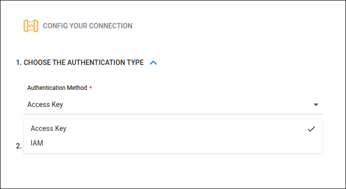 screen with authentication options