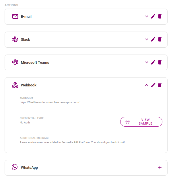 platform events webhook more