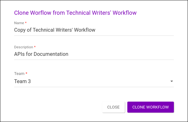 workflows cloning