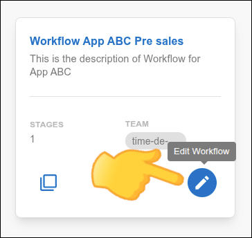 Botón para editar workflow