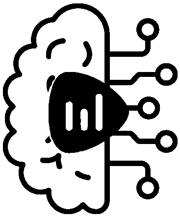 imagen que representa un cerebro con circuitos como en una inteligencia artificial y el logo de Sensedia Analytics