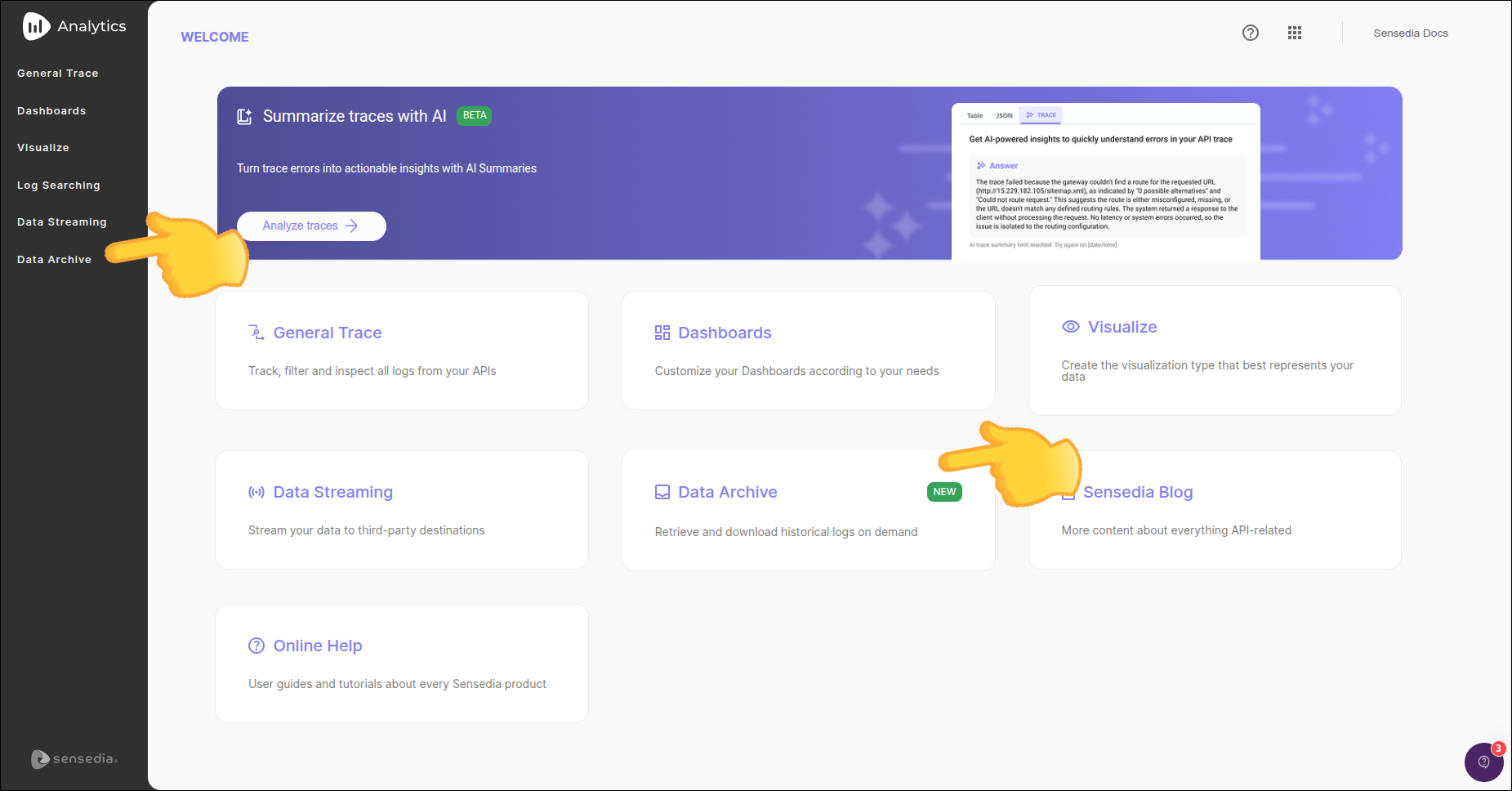 Acceso a Data Archive