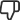 icono de pulgar hacia abajo