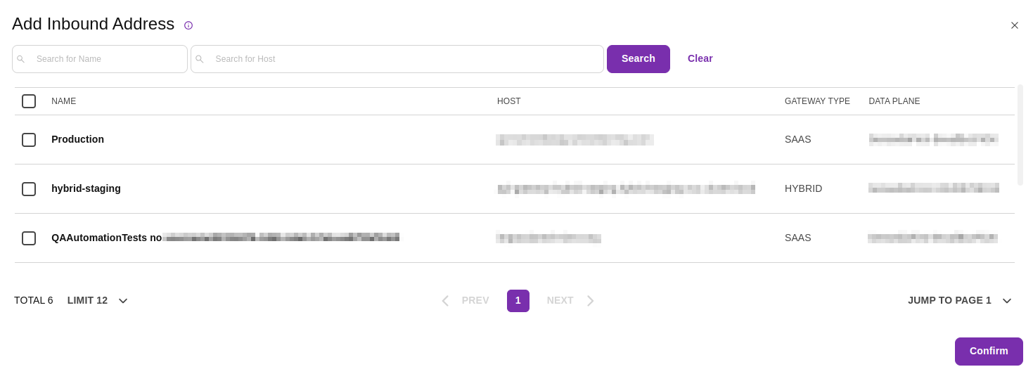 add inbound address