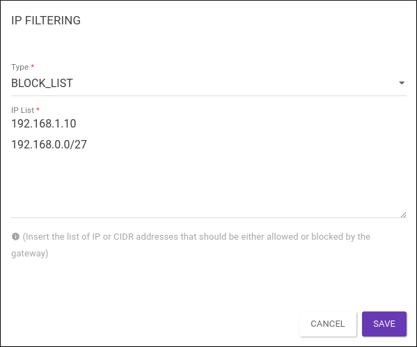 ip filtering