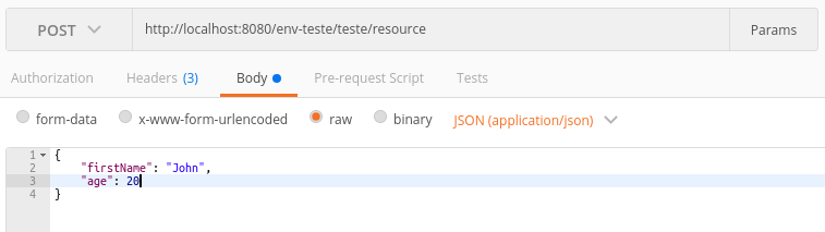 json schema call example