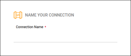 pantalla con campo para el nombre de la conexión