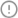 ícono gris con un signo de exclamación dentro de un círculo