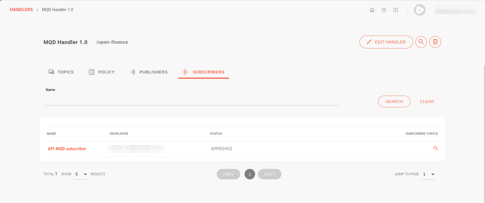 MQD Subscriber registrado