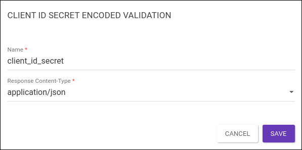 clientId secret encoded validation