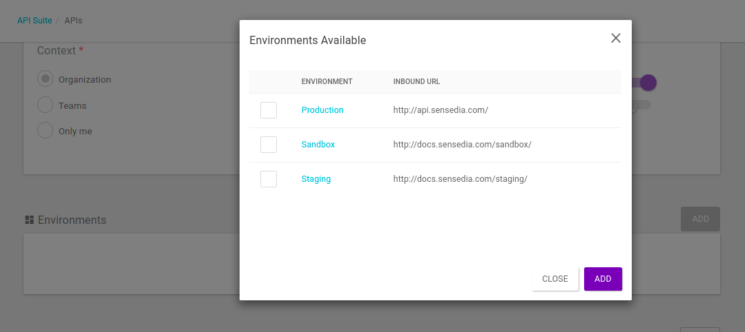 deploy single api modal