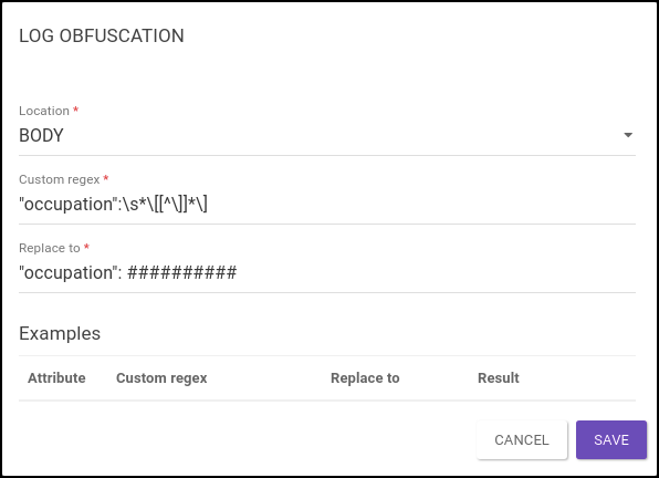 log obfuscation ex occupation