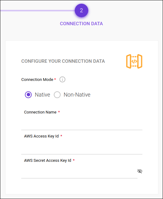 detalhe da tela de criação de conexão com a etapa 2 para gateways AWS