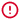 ícone de exclamação vermelho